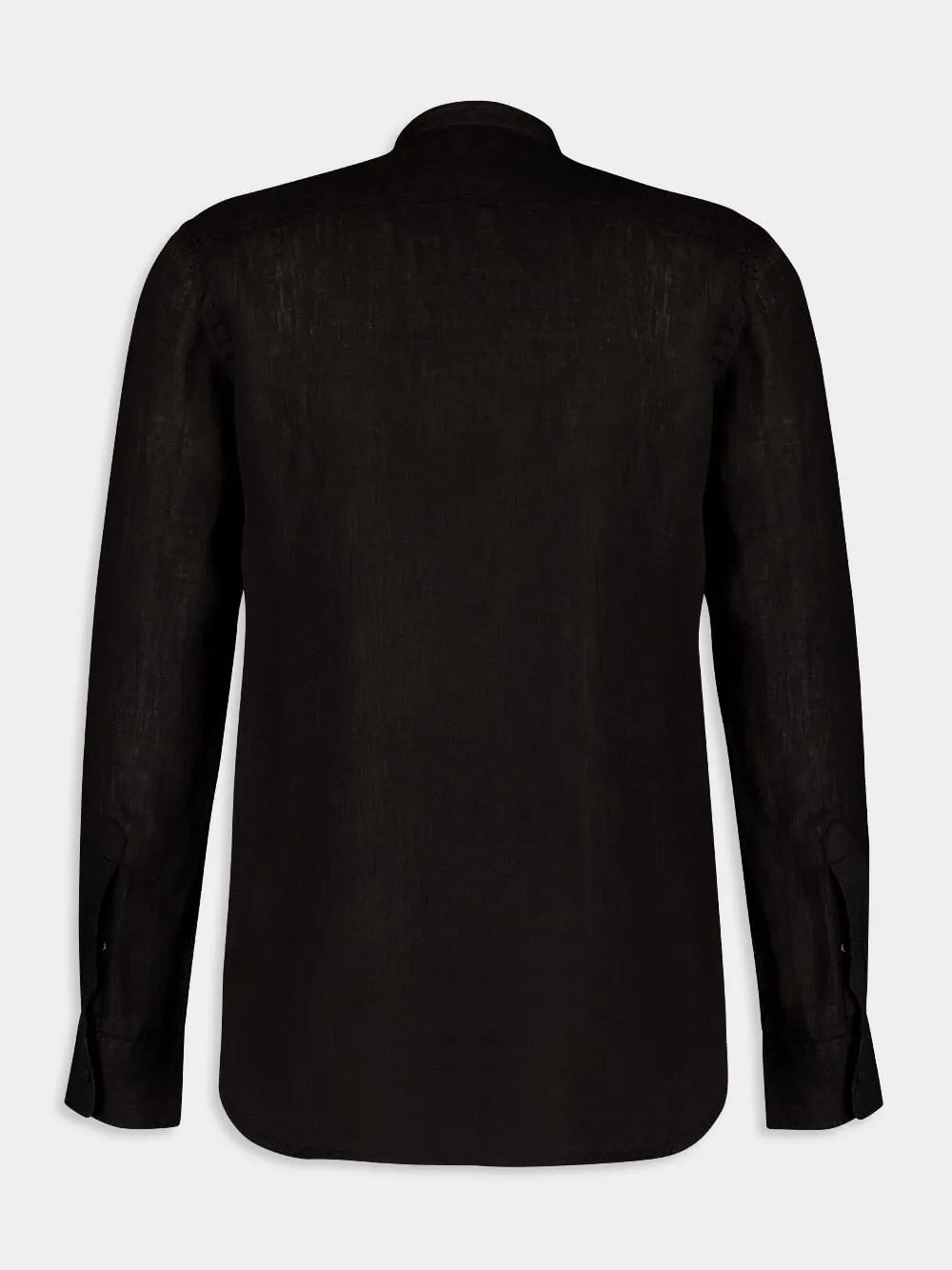 Classic Black Linen Shirt sold by Fashion Clinic product image thumbnail 2