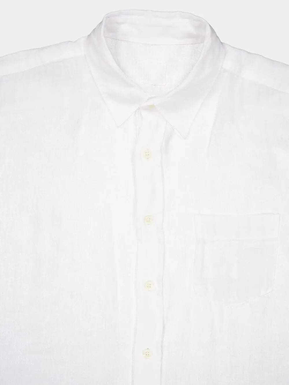 Regular Fit White Linen Shirt sold by Fashion Clinic product image thumbnail 3