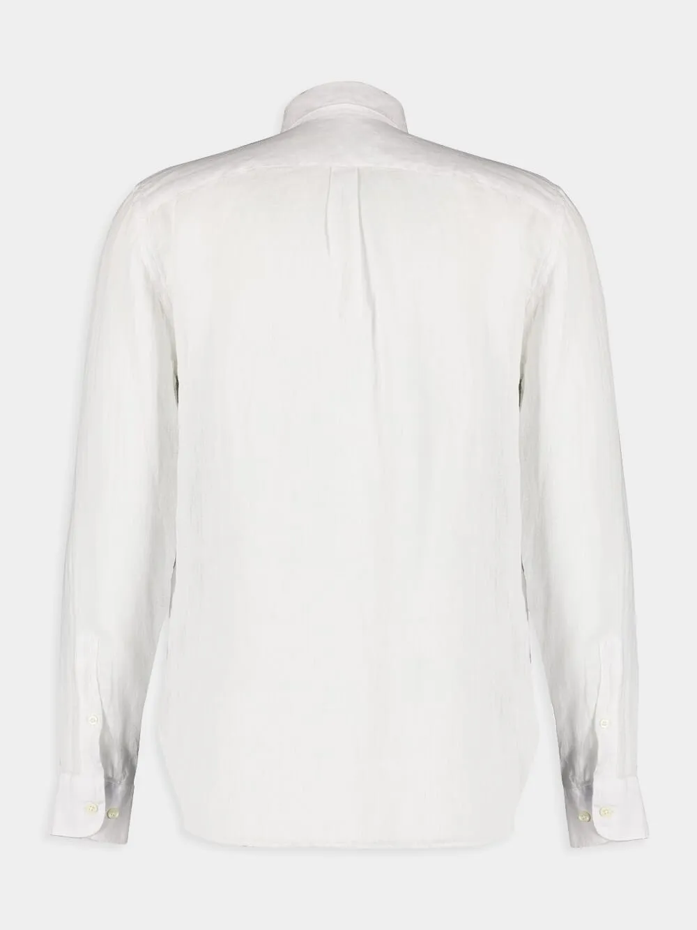 Regular Fit White Linen Shirt sold by Fashion Clinic product image thumbnail 2