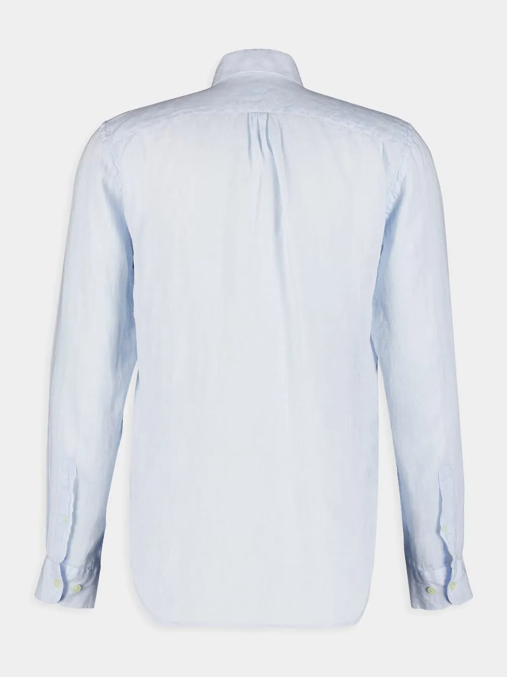 Regular Fit Light Blue Linen Shirt sold by Fashion Clinic product image thumbnail 2