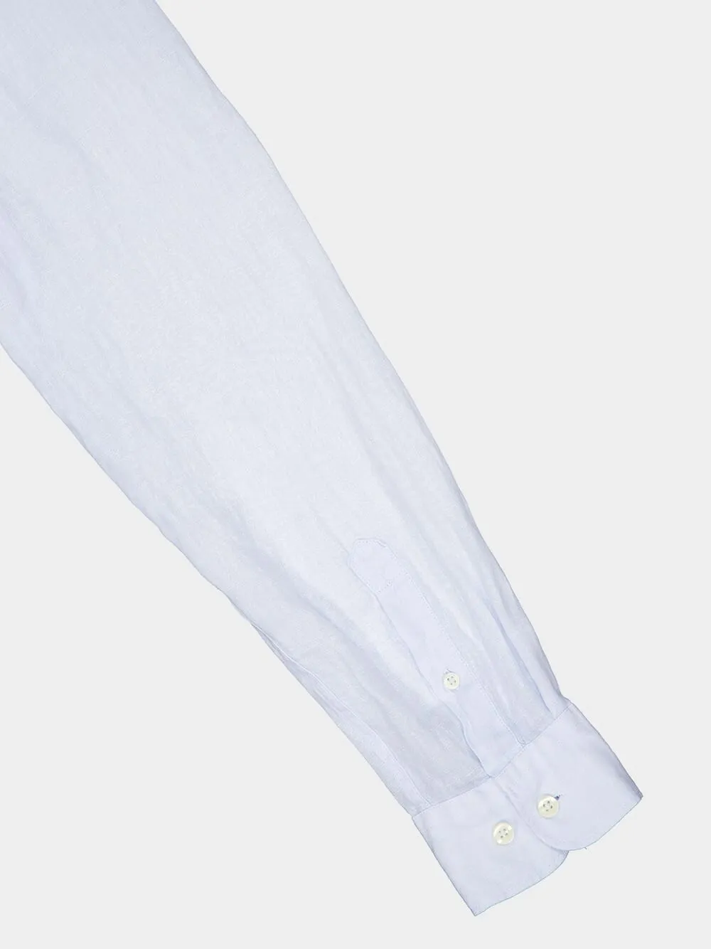 Regular Fit Light Blue Linen Shirt sold by Fashion Clinic product image thumbnail 5