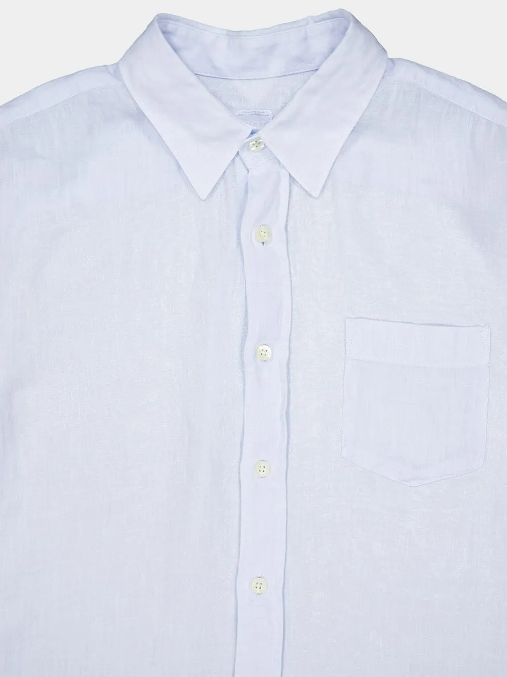 Regular Fit Light Blue Linen Shirt sold by Fashion Clinic product image thumbnail 3