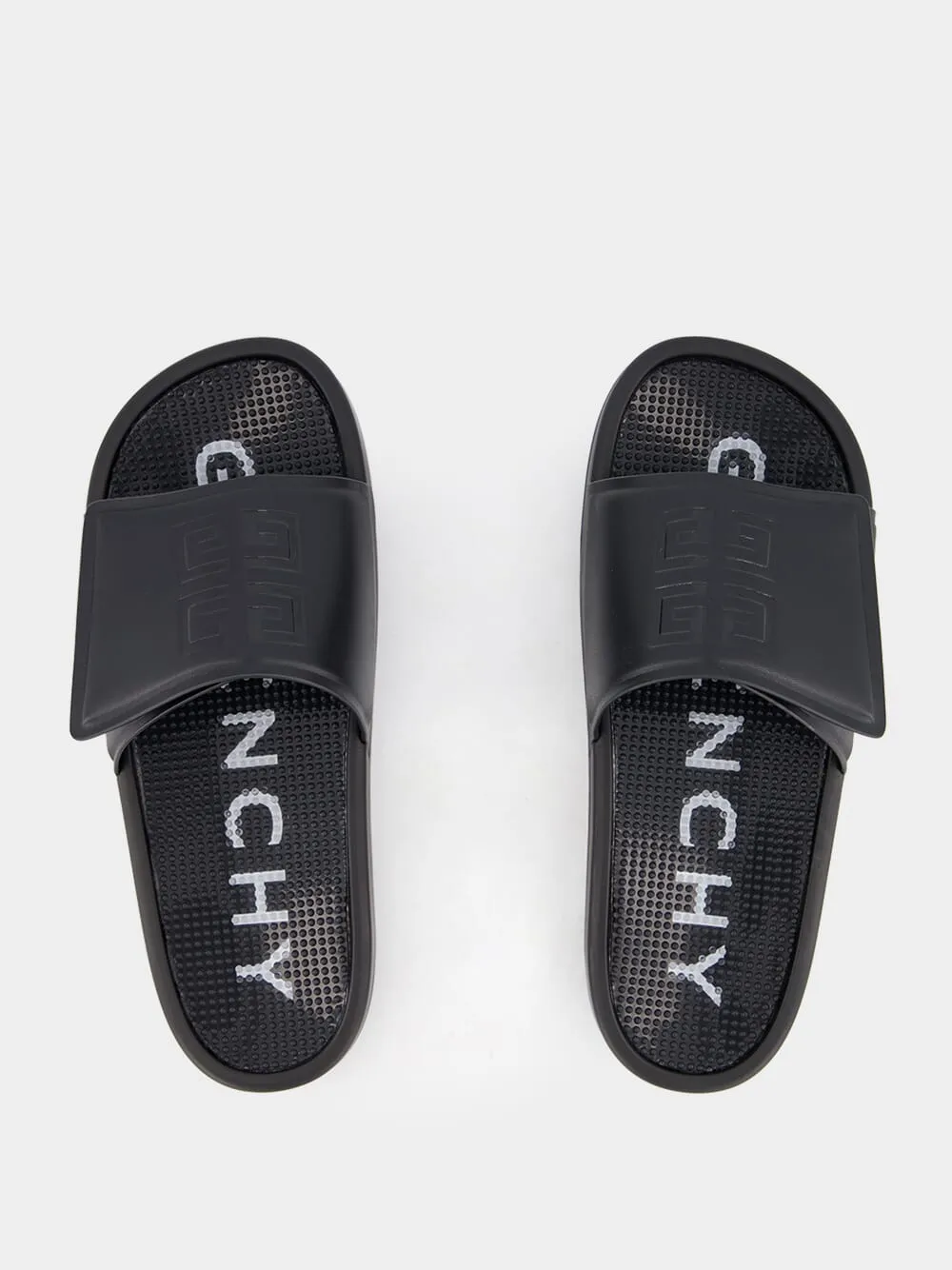 Synthetic Leather Black Slide Sandals sold by Fashion Clinic product image thumbnail 4