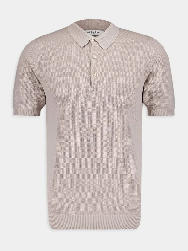 Beige Cotton Polo sold by Fashion Clinic