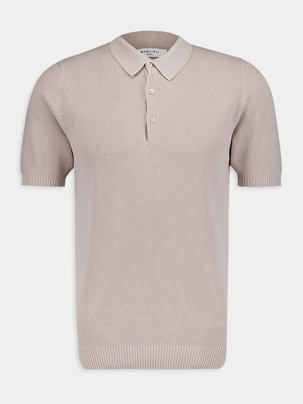 Beige Cotton Polo sold by Fashion Clinic