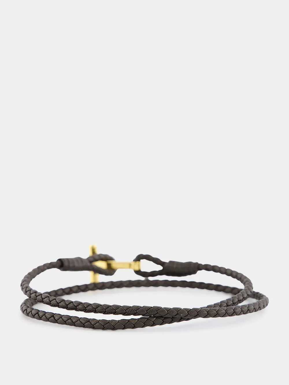 Braided Leather Bracelet sold by Fashion Clinic product image thumbnail 2