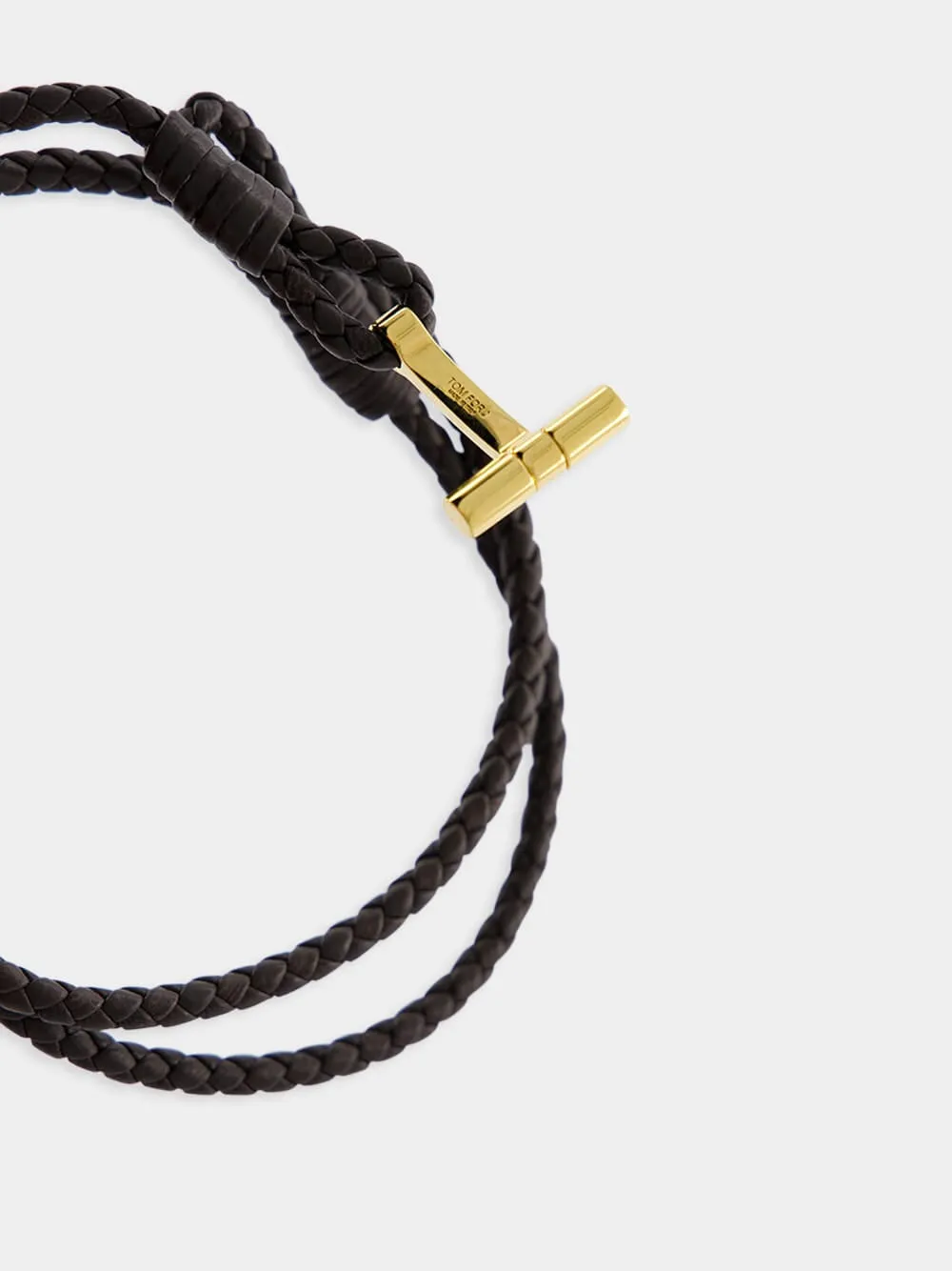 Braided Leather Bracelet sold by Fashion Clinic product image thumbnail 3