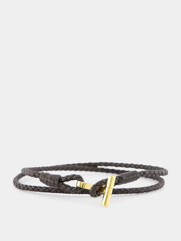 Braided Leather Bracelet sold by Fashion Clinic
