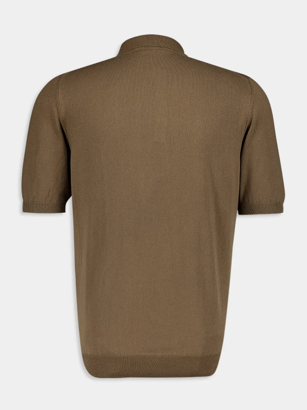 Cotton Brown Polo T-Shirt sold by Fashion Clinic product image thumbnail 2