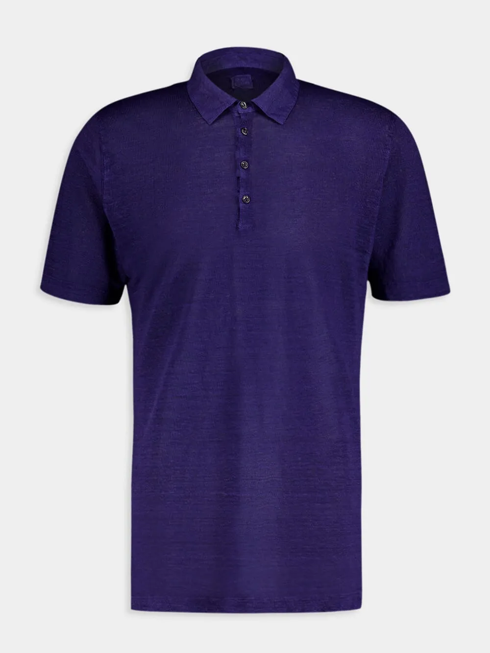 Regal Navy Linen Polo sold by Fashion Clinic