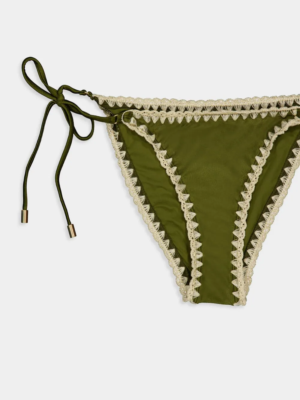 Olive Triangle Bikini Set sold by Fashion Clinic product image thumbnail 4