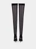 X KIM Stretch Tulle Thigh-High Boots sold by Fashion Clinic