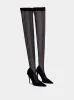 X KIM Stretch Tulle Thigh-High Boots sold by Fashion Clinic