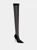 X KIM Stretch Tulle Thigh-High Boots sold by Fashion Clinic