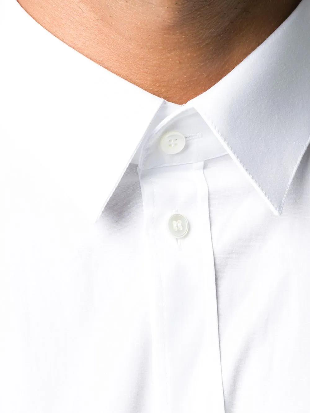 White Classic Cotton Shirt sold by Fashion Clinic product image thumbnail 4