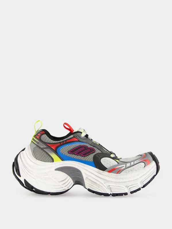 6XL Mesh Sneakers in Black White Multicolour sold by Fashion Clinic