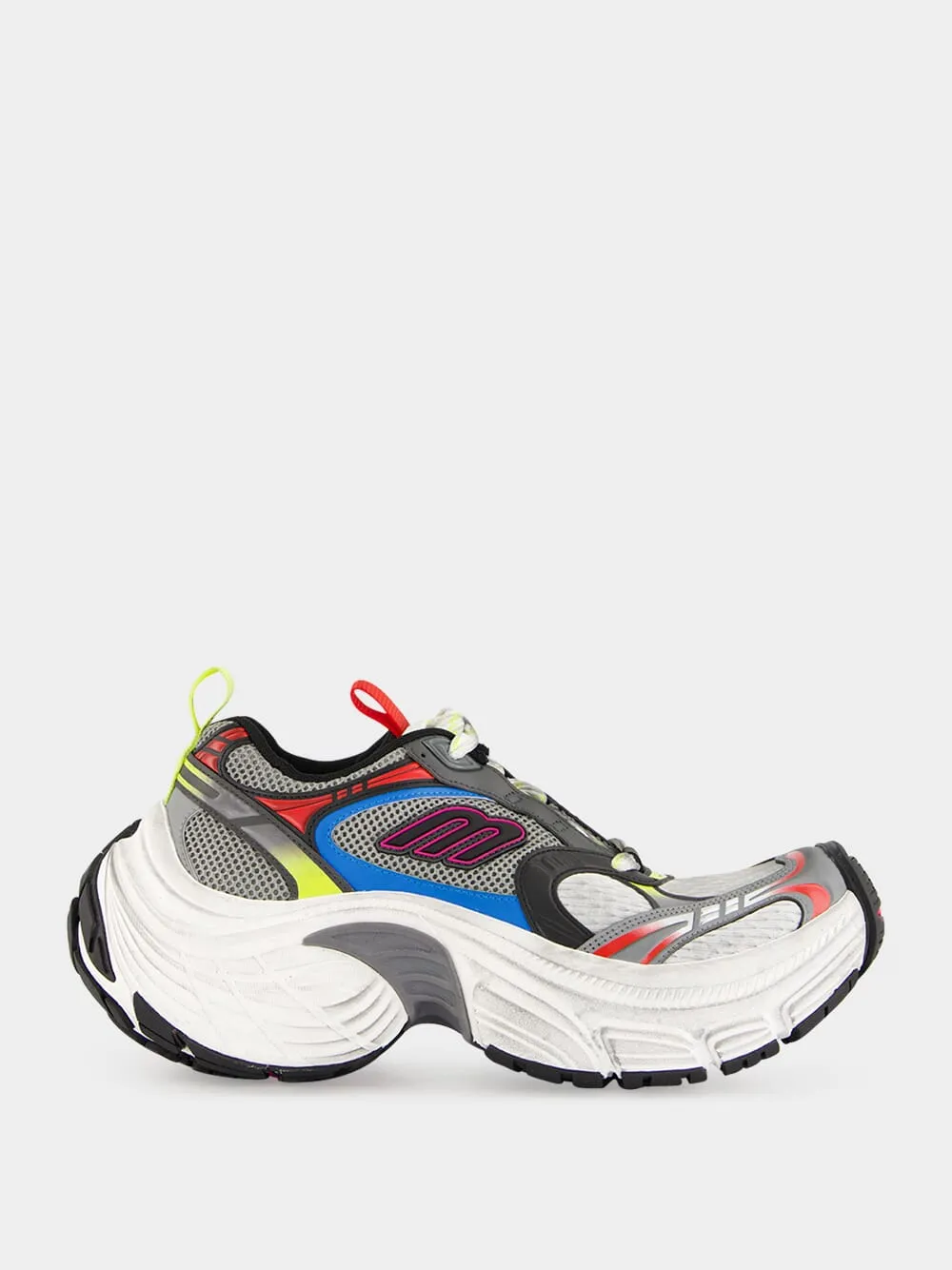 6XL Mesh Sneakers in Black White Multicolour sold by Fashion Clinic