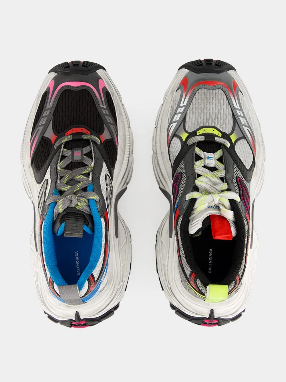 6XL Mesh Sneakers in Black White Multicolour sold by Fashion Clinic product image thumbnail 4