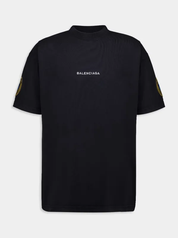 Faded Black Uniform Merch Oversized T-Shirt sold by Fashion Clinic