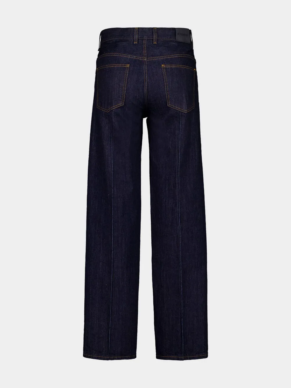 Dark Blue Wide-Leg Indigo Denim Jeans sold by Fashion Clinic product image thumbnail 2