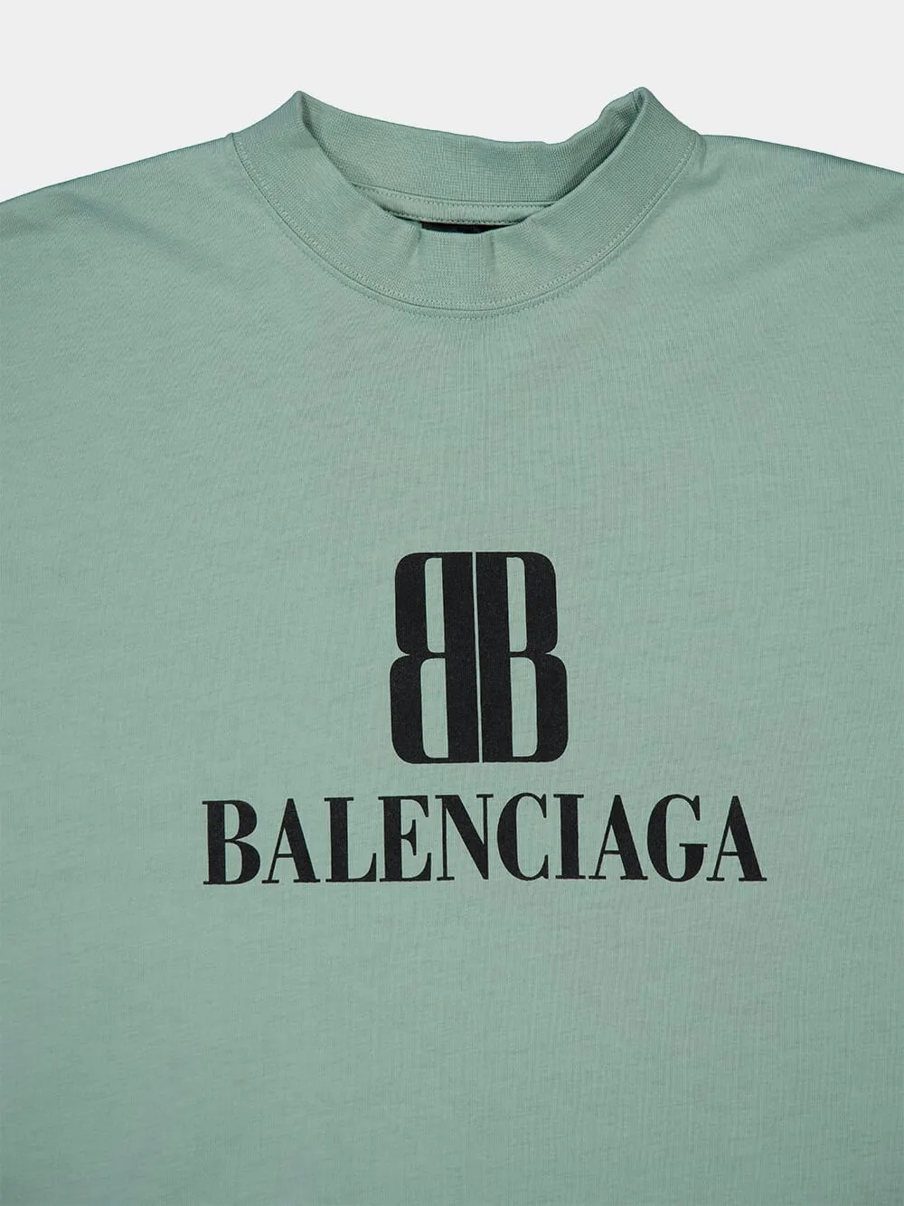 Sage Green Nano BB Logo Jersey T-Shirt sold by Fashion Clinic product image thumbnail 3