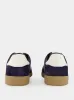 Deep Navy Suede Low-Top Sneakers sold by Fashion Clinic