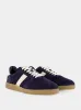 Deep Navy Suede Low-Top Sneakers sold by Fashion Clinic