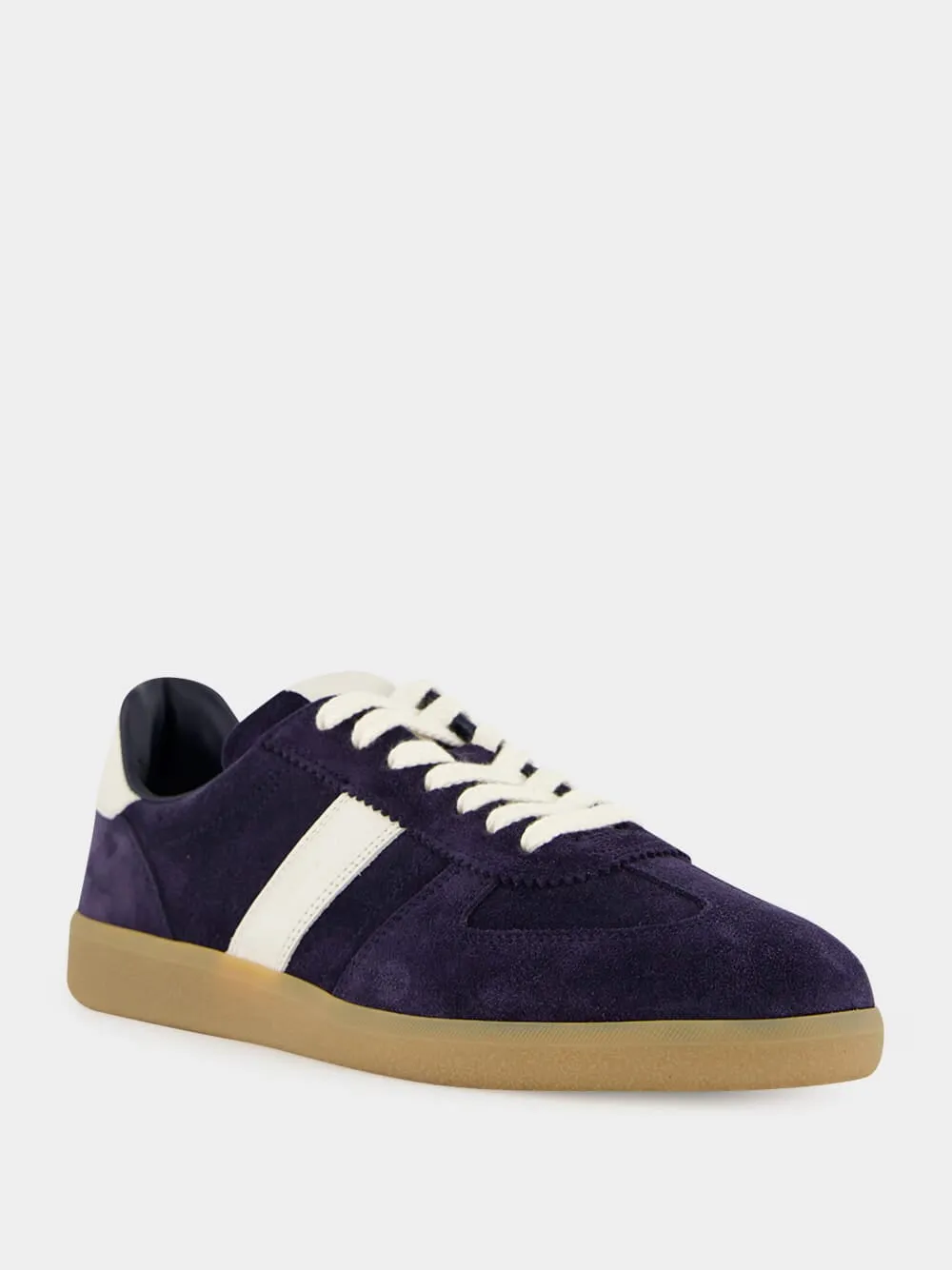 Deep Navy Suede Low-Top Sneakers sold by Fashion Clinic product image thumbnail 2