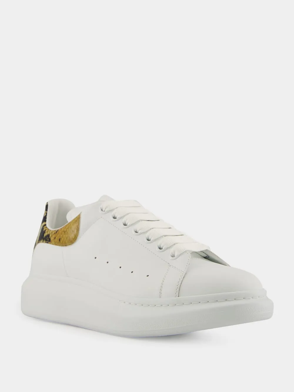 White Oversized Sneakers with Snake Print sold by Fashion Clinic product image thumbnail 2