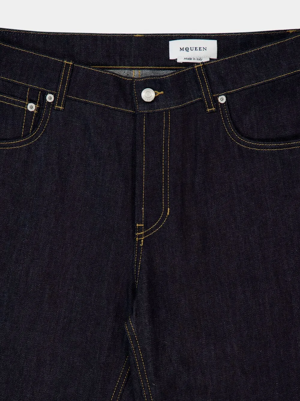 Indigo Wide-Leg Denim Jeans sold by Fashion Clinic product image thumbnail 5