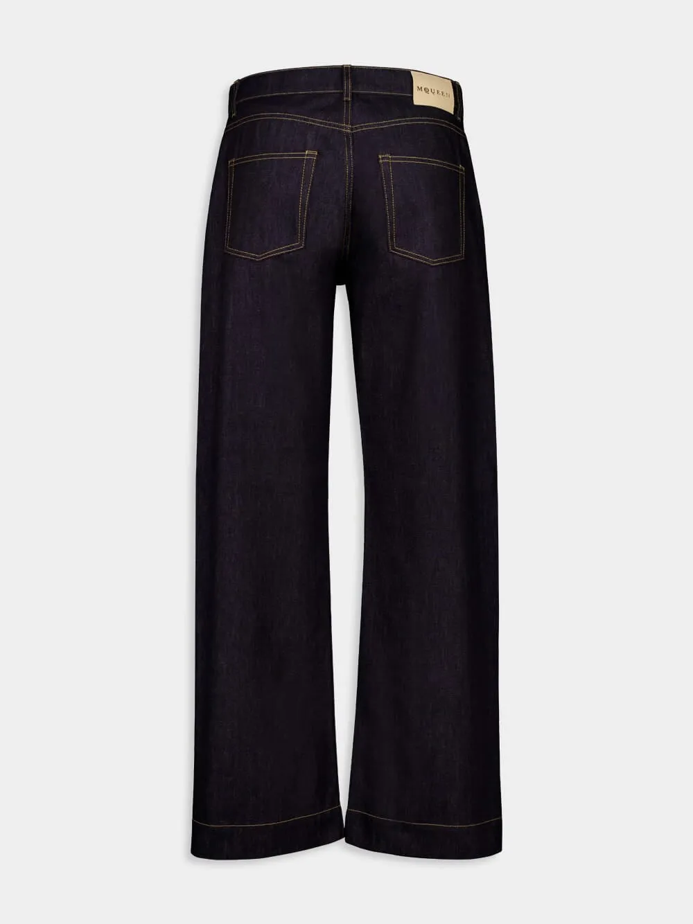 Indigo Wide-Leg Denim Jeans sold by Fashion Clinic product image thumbnail 3