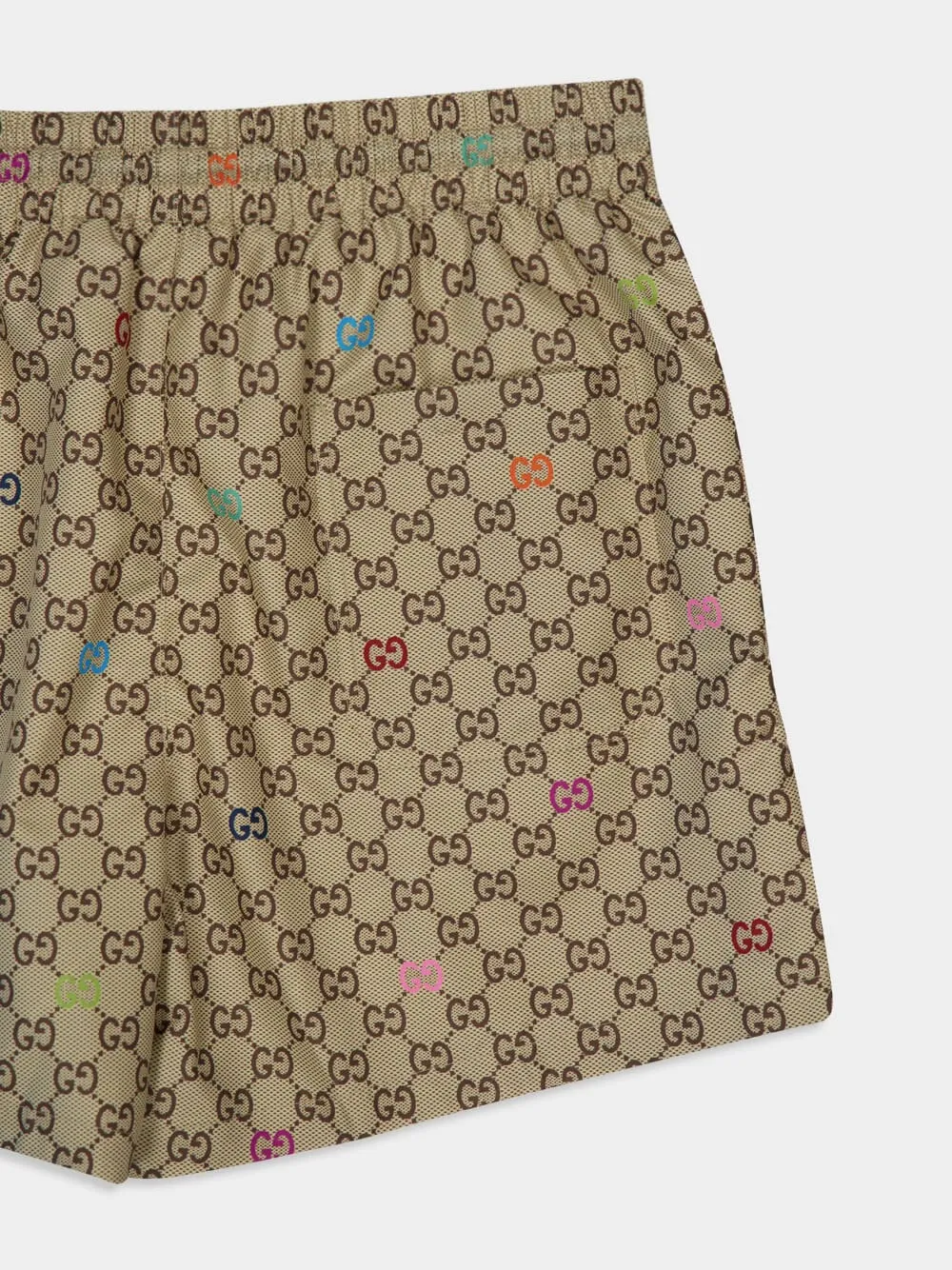 Beige GG Print Technical Swim Shorts sold by Fashion Clinic product image thumbnail 4