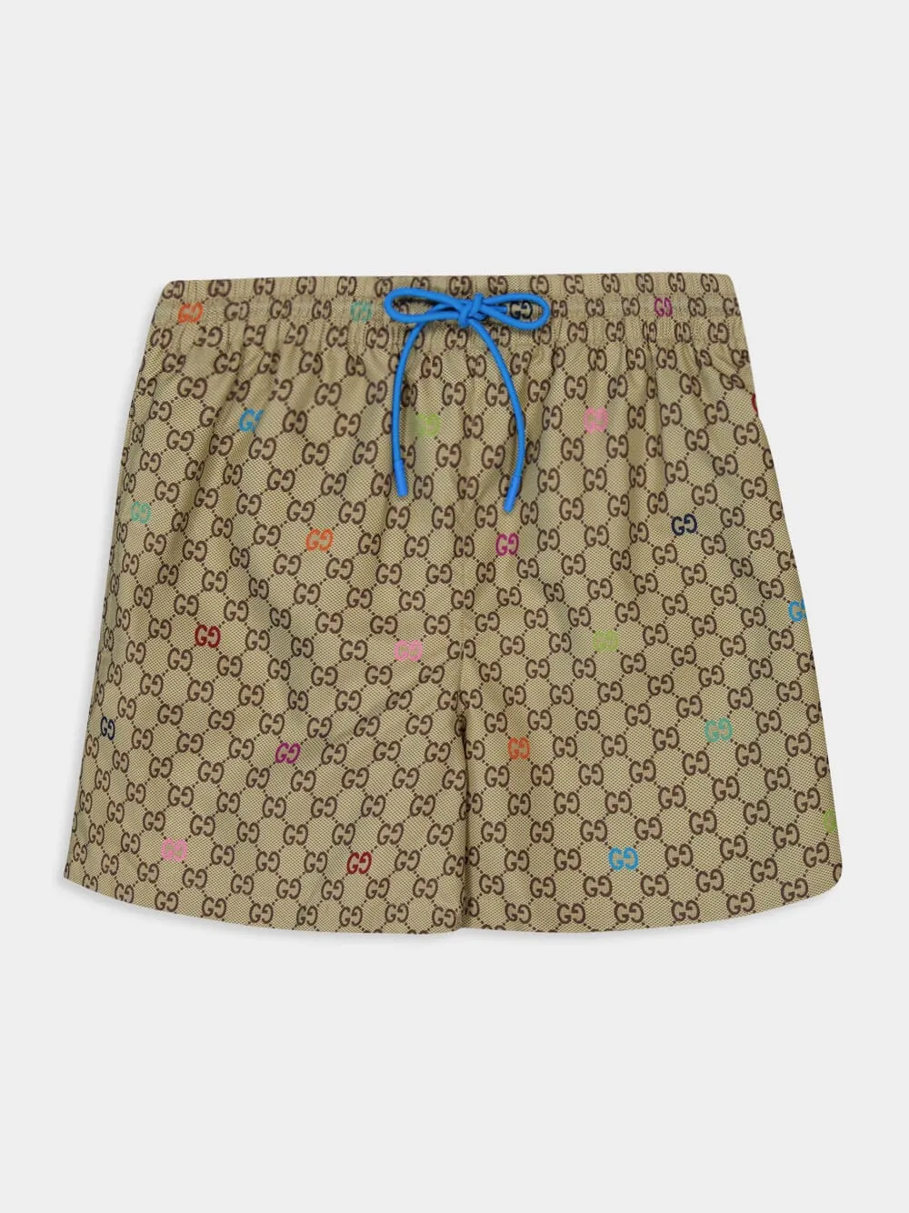 Beige GG Print Technical Swim Shorts sold by Fashion Clinic product image thumbnail 5