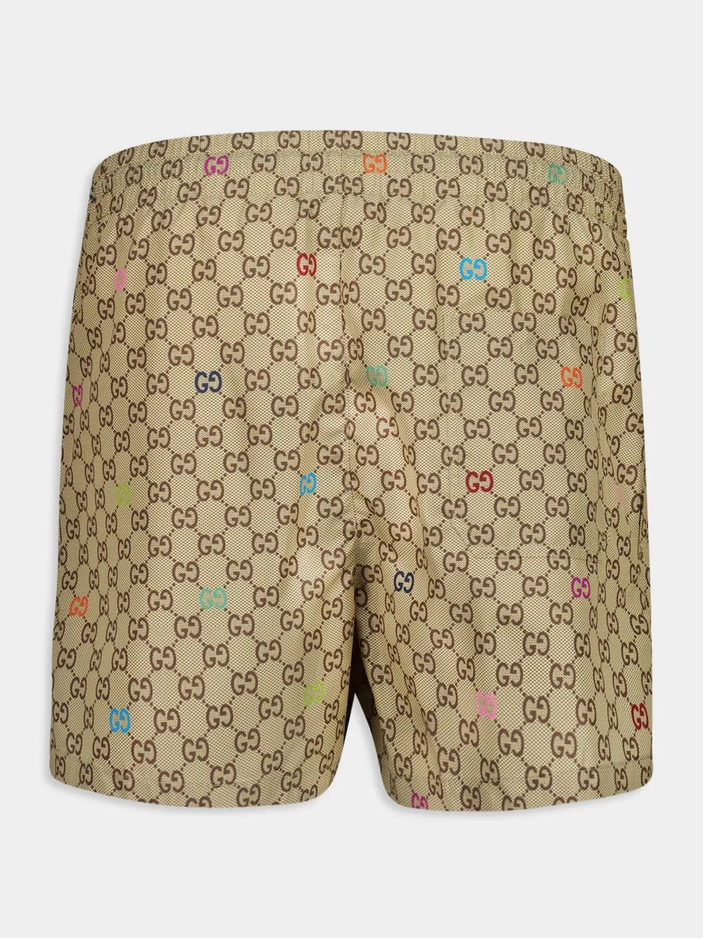 Beige GG Print Technical Swim Shorts sold by Fashion Clinic product image thumbnail 2
