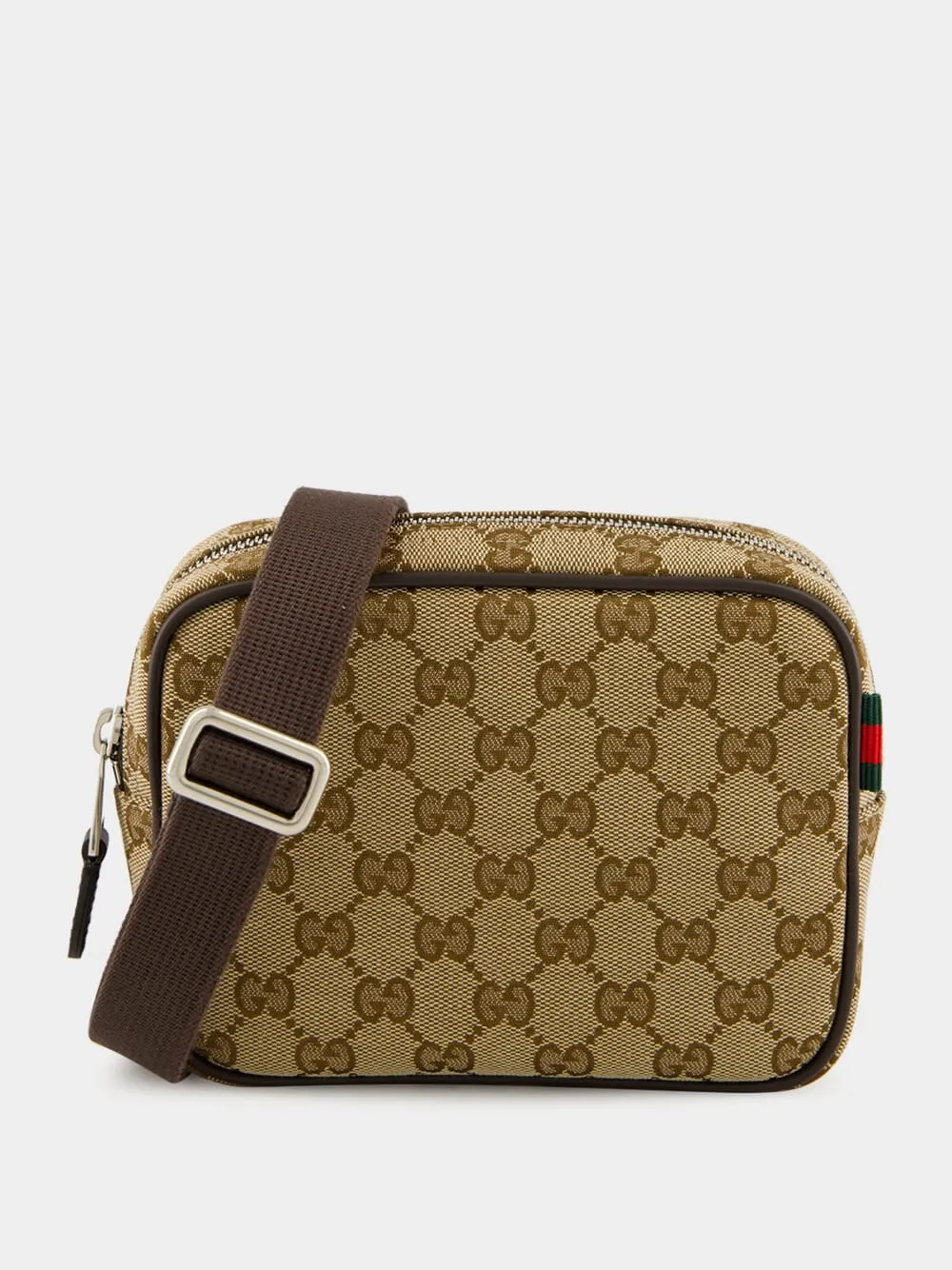 Beige GG Canvas Mini Crossbody Bag sold by Fashion Clinic