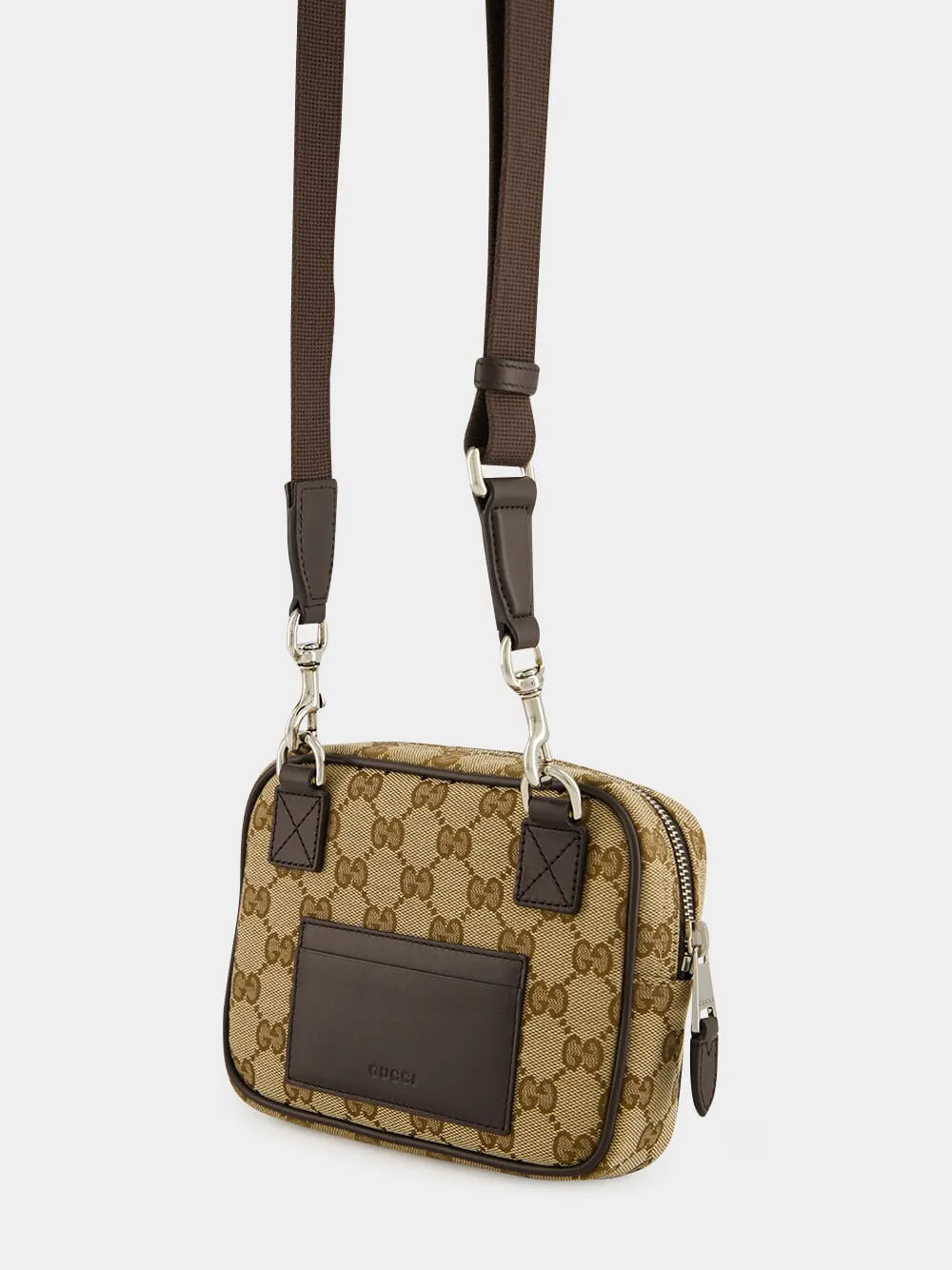 Beige GG Canvas Mini Crossbody Bag sold by Fashion Clinic product image thumbnail 5