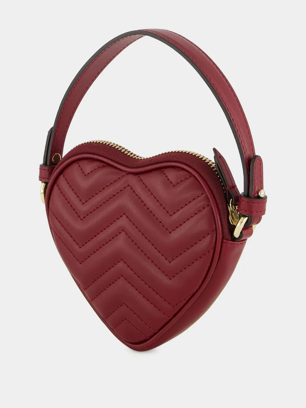 Rosso Ancora GG Marmont Heart Mini Bag sold by Fashion Clinic product image thumbnail 5