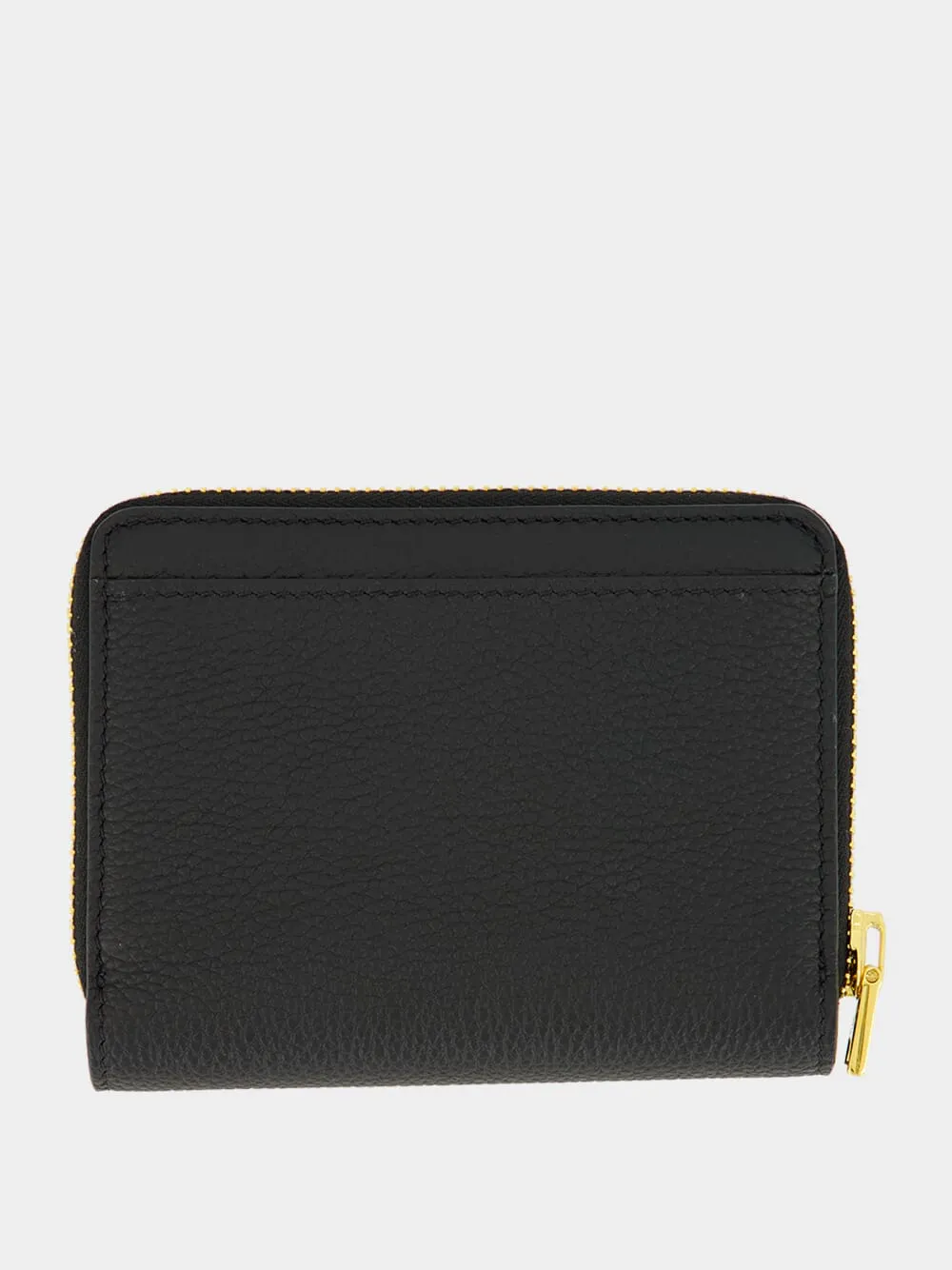 Black Grain Leather Mini Wallet sold by Fashion Clinic product image thumbnail 2