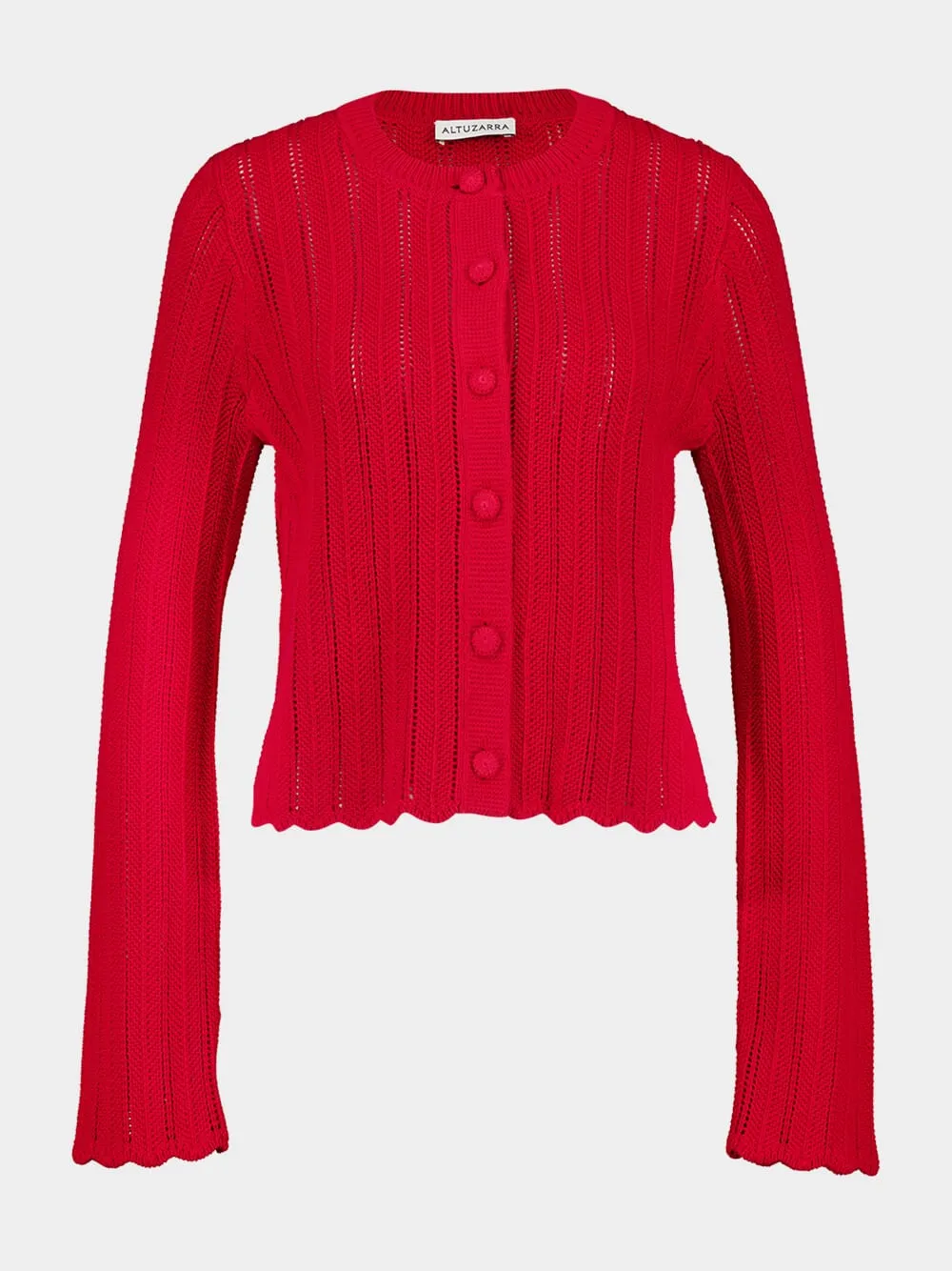 Grenadine Red Mariette Cardigan sold by Fashion Clinic
