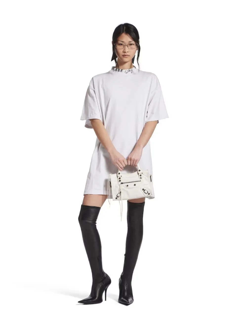 Le City Mini Bag in Optic White Lambskin Leatherskin sold by Fashion Clinic product image thumbnail 2