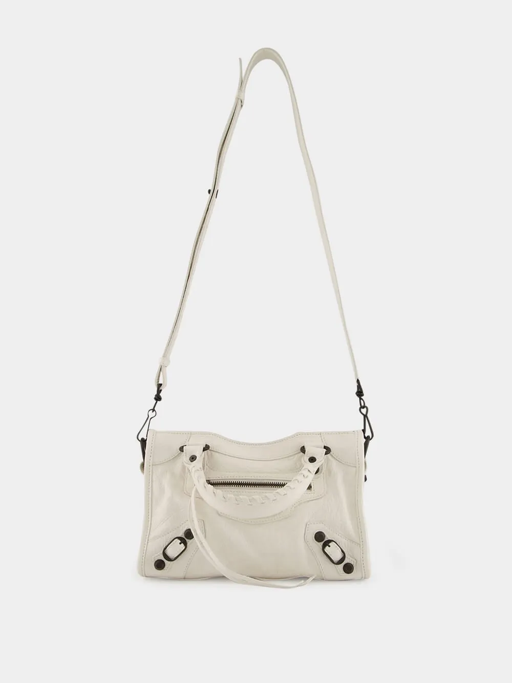 Le City Mini Bag in Optic White Lambskin Leatherskin sold by Fashion Clinic product image thumbnail 3