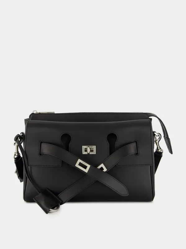 Bel Air Small Zipped Messenger Bag Black made by Balenciaga