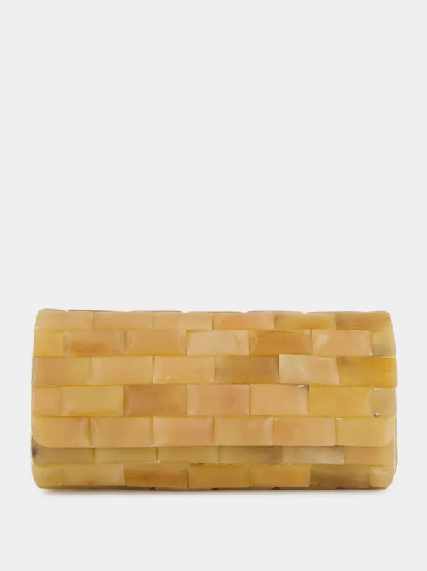 Anouska Light Horn Clutch sold by Fashion Clinic