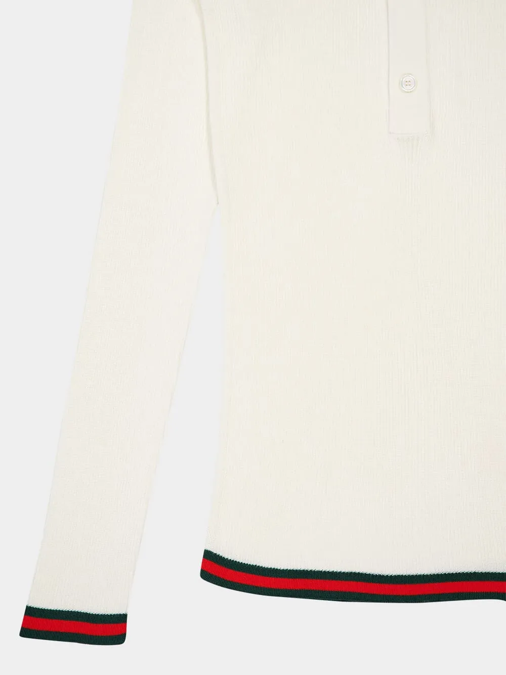 Ribbed Silk Long-Sleeved Top sold by Fashion Clinic product image thumbnail 4