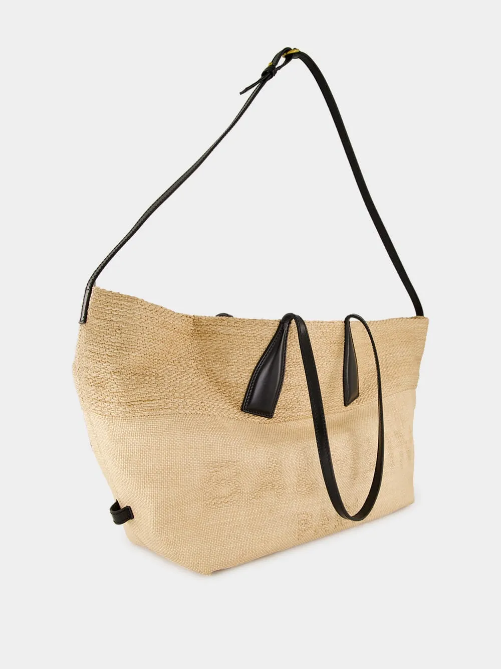 Brown Track Raffia Tote Bag sold by Fashion Clinic product image thumbnail 5