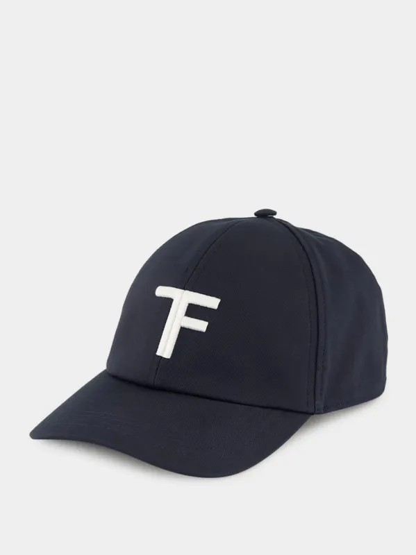 Navy Brushed Cotton Baseball Cap sold by Fashion Clinic