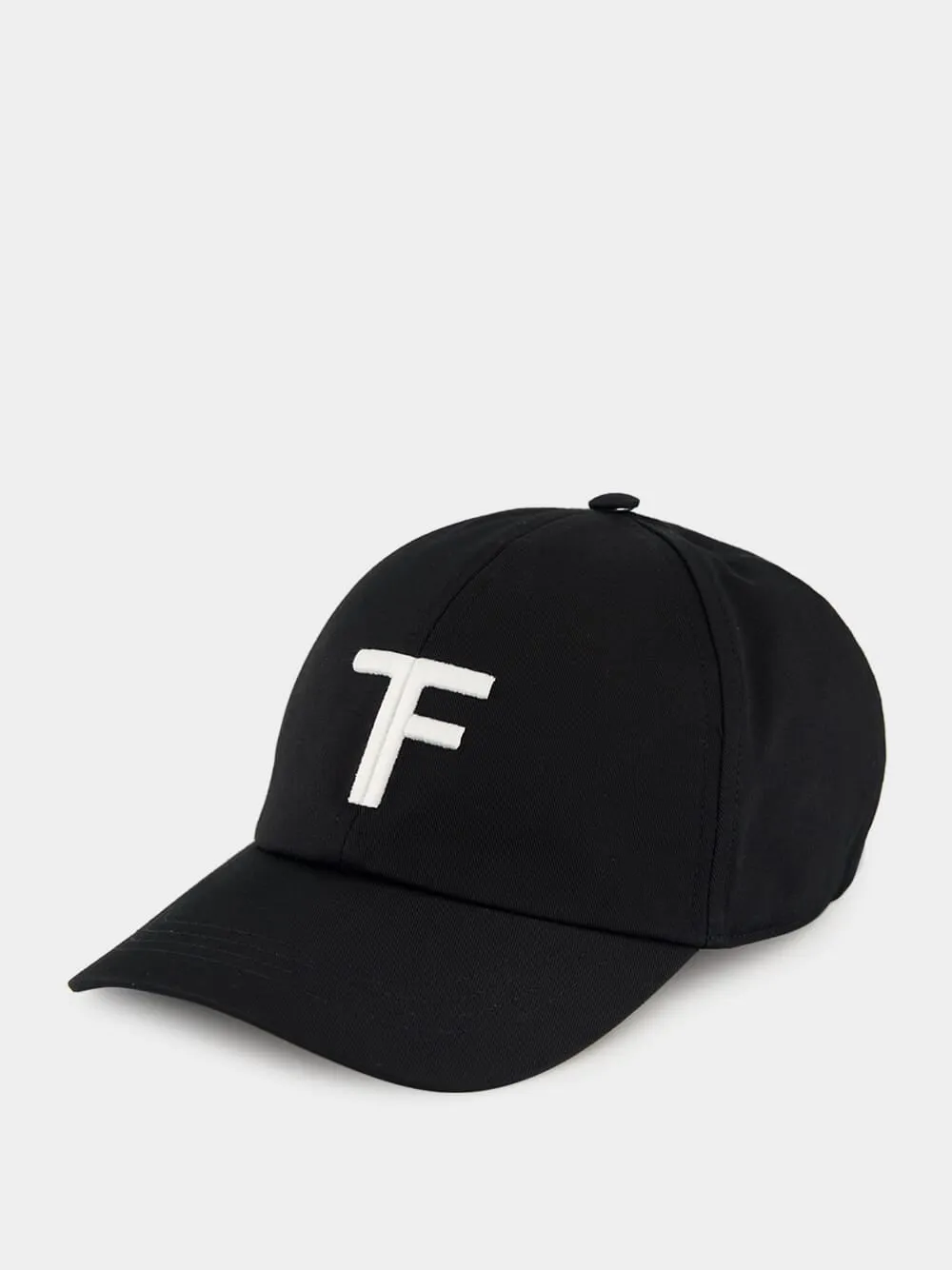 Black Brushed Cotton Baseball Cap sold by Fashion Clinic
