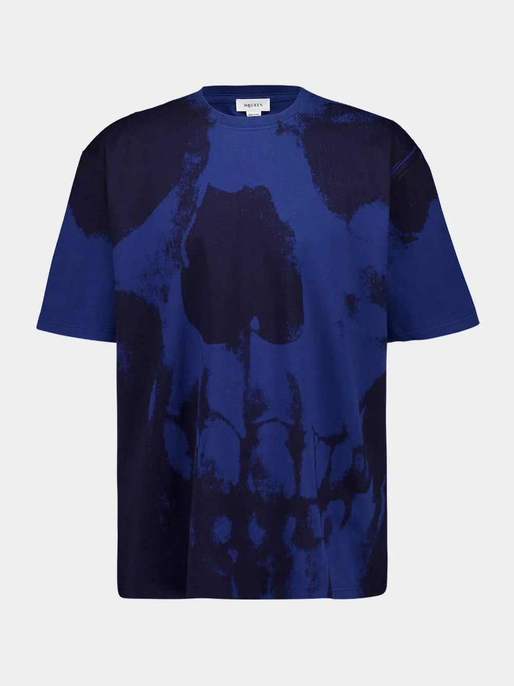 Black and Blue Engineered Skull T-Shirt sold by Fashion Clinic