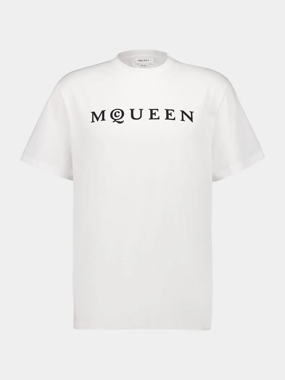 White Logo Cotton T-Shirt sold by Fashion Clinic product image thumbnail 2