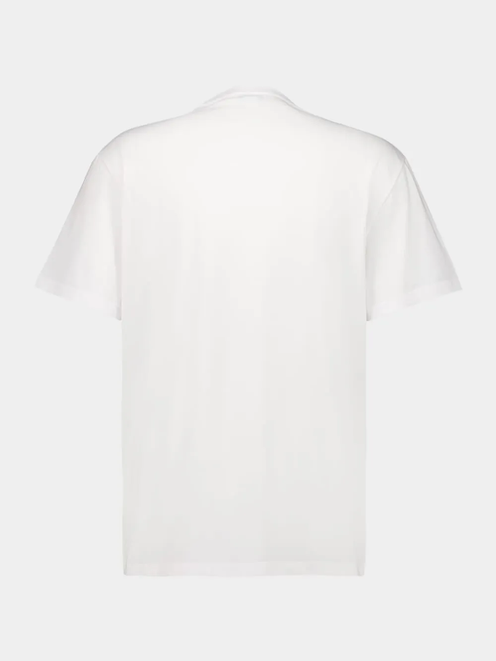 White Logo Cotton T-Shirt sold by Fashion Clinic product image thumbnail 4